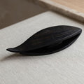 Hand Carved Ebony Wood Lace Shuttle, Tatting Weaving Tool, Artisan Craft Supply
