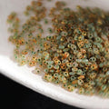 Oil Painting Style 2.5x5mm Double Hole Beads, French Embroidery Lace Weaving Supplies