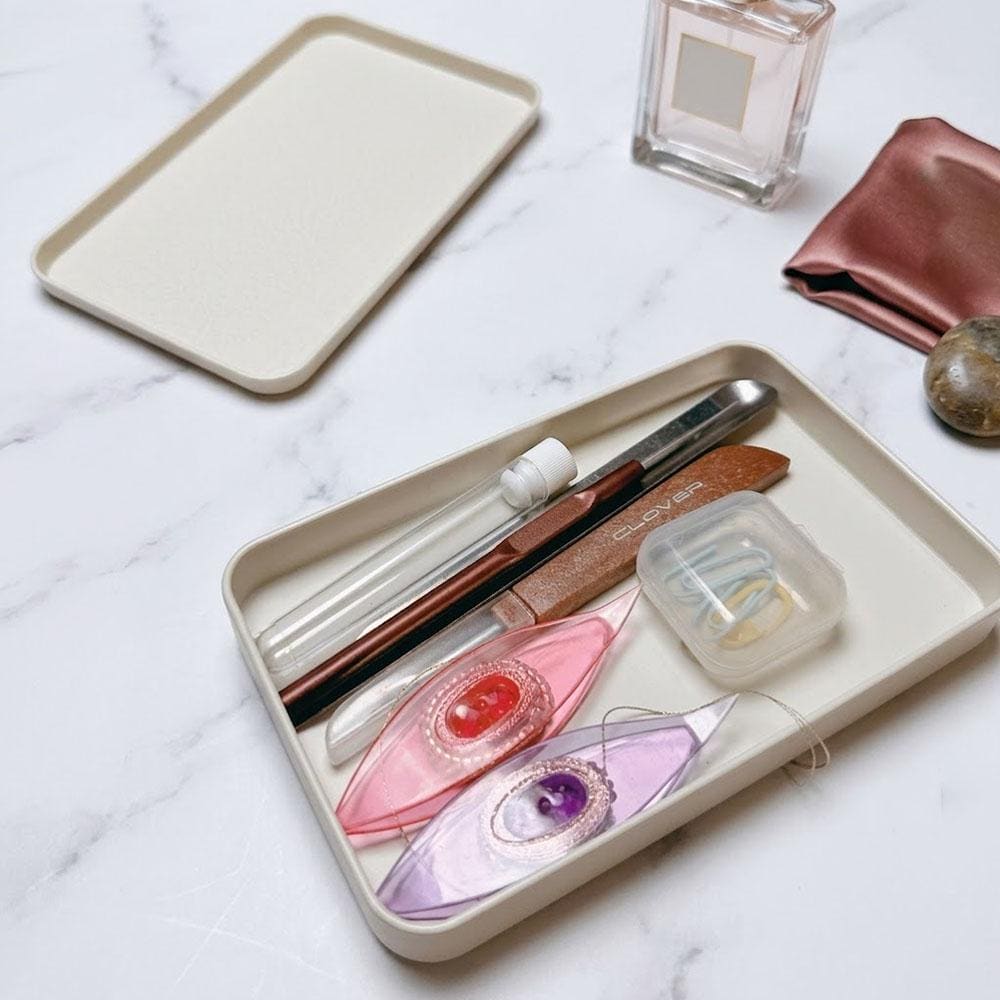 Slim Tatting Tool Organizer Tin, Pocket Craft Storage Box, Travel Kit