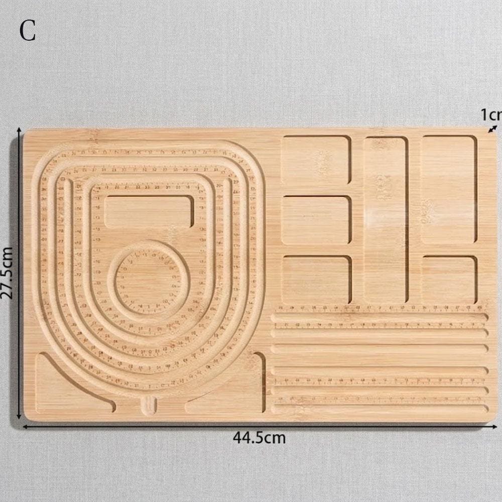 Wooden Bracelet Design Board, Jewelry Making Sizing Tray, Bead Organizer Tool