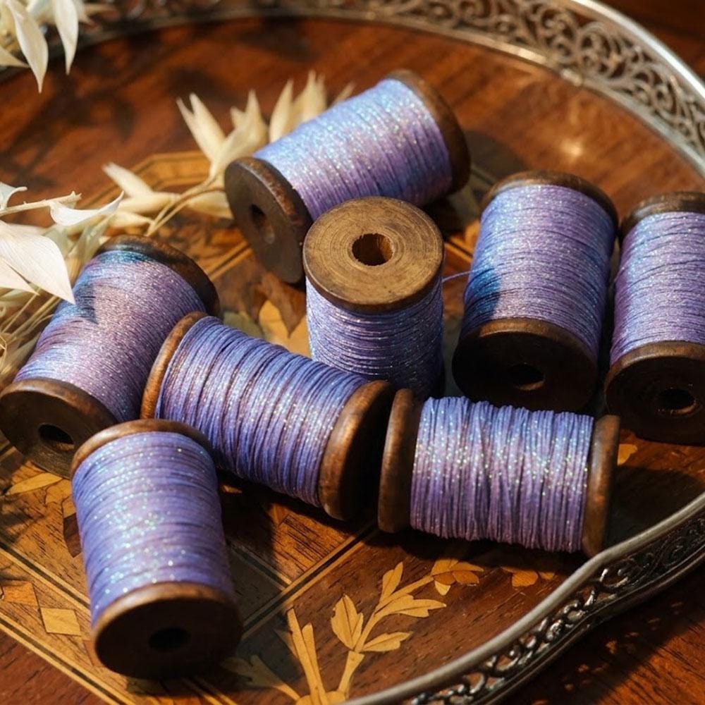 Metallic Tatting Thread, 70m Spool,Tatting Crafting Supply