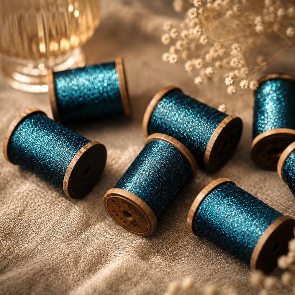 Metallic Tatting Thread, 70m Spool,Tatting Crafting Supply