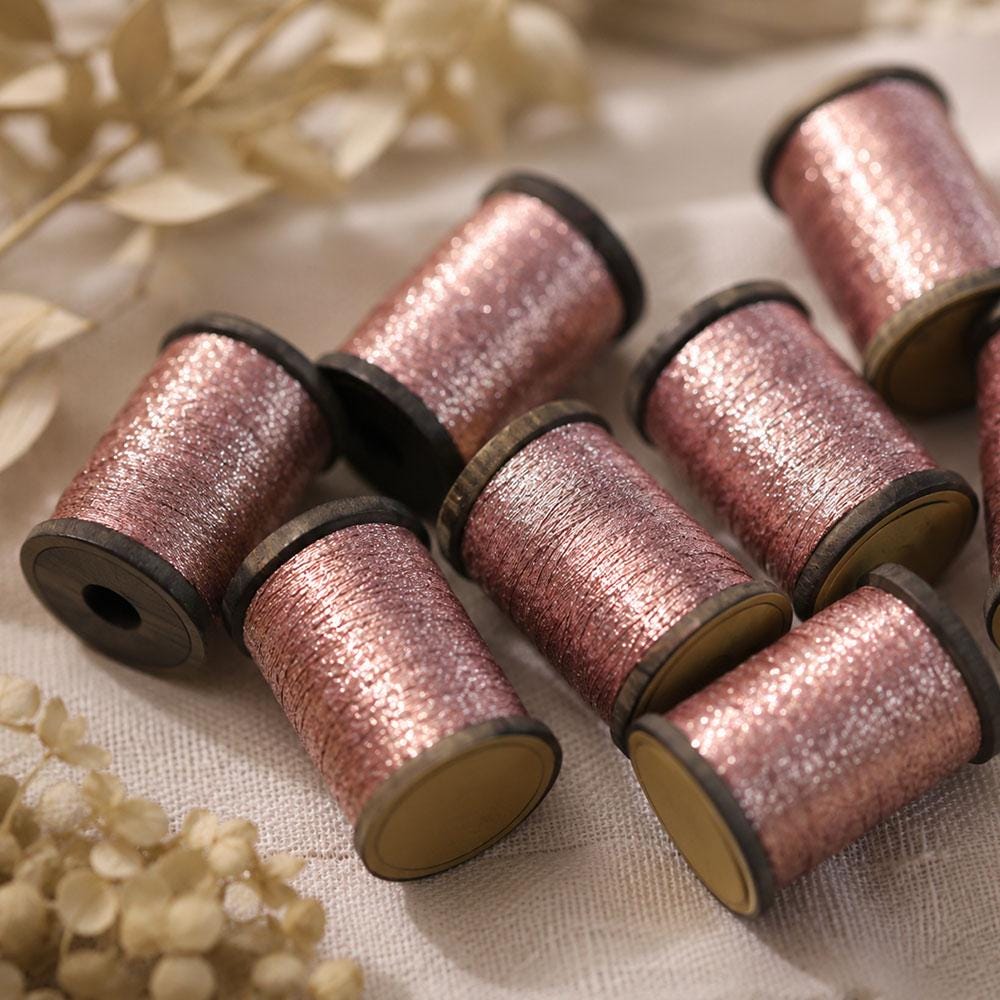 Metallic Tatting Thread, 70m Spool,Tatting Crafting Supply