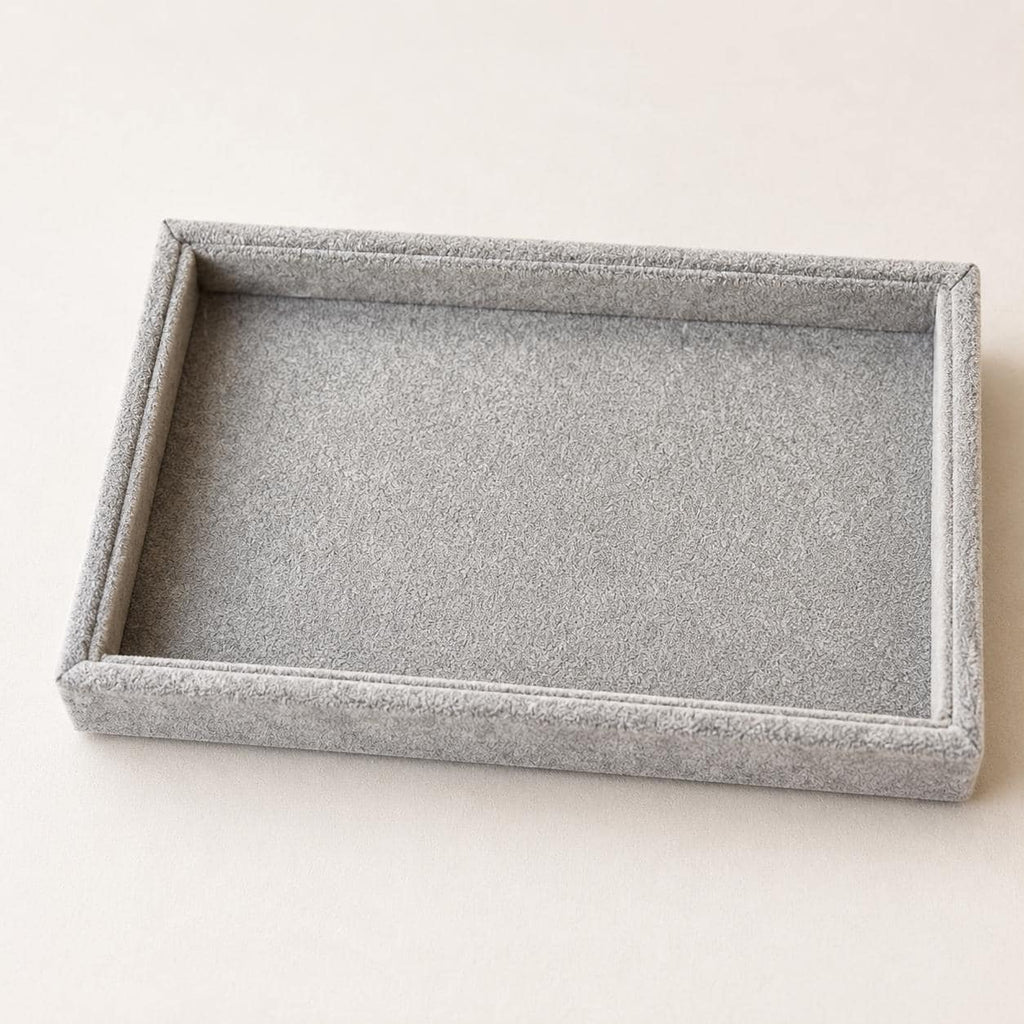 Rectangle Velvet Bead Tray, Jewelry Making Organizer, Bracelet Charm Craft Supplies