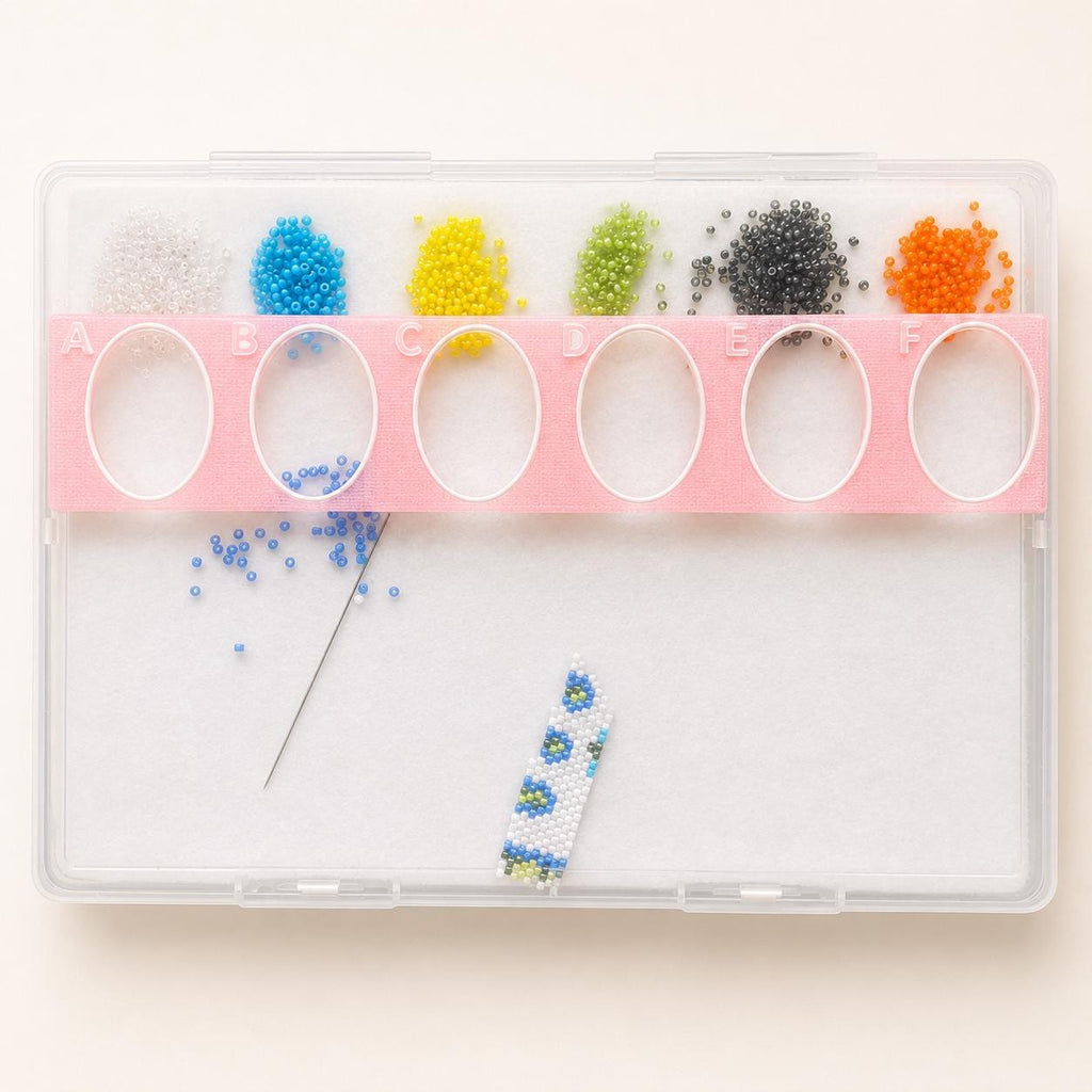 Bead Storage Tray with Lid, Craft Preservation Box, Portable Beading Palette