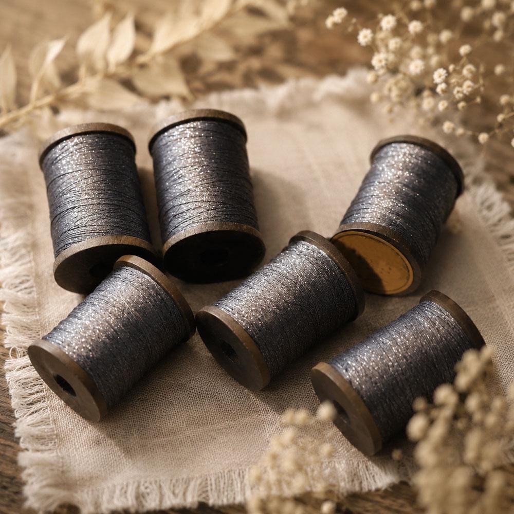 Metallic Tatting Thread, 70m Spool,Tatting Crafting Supply