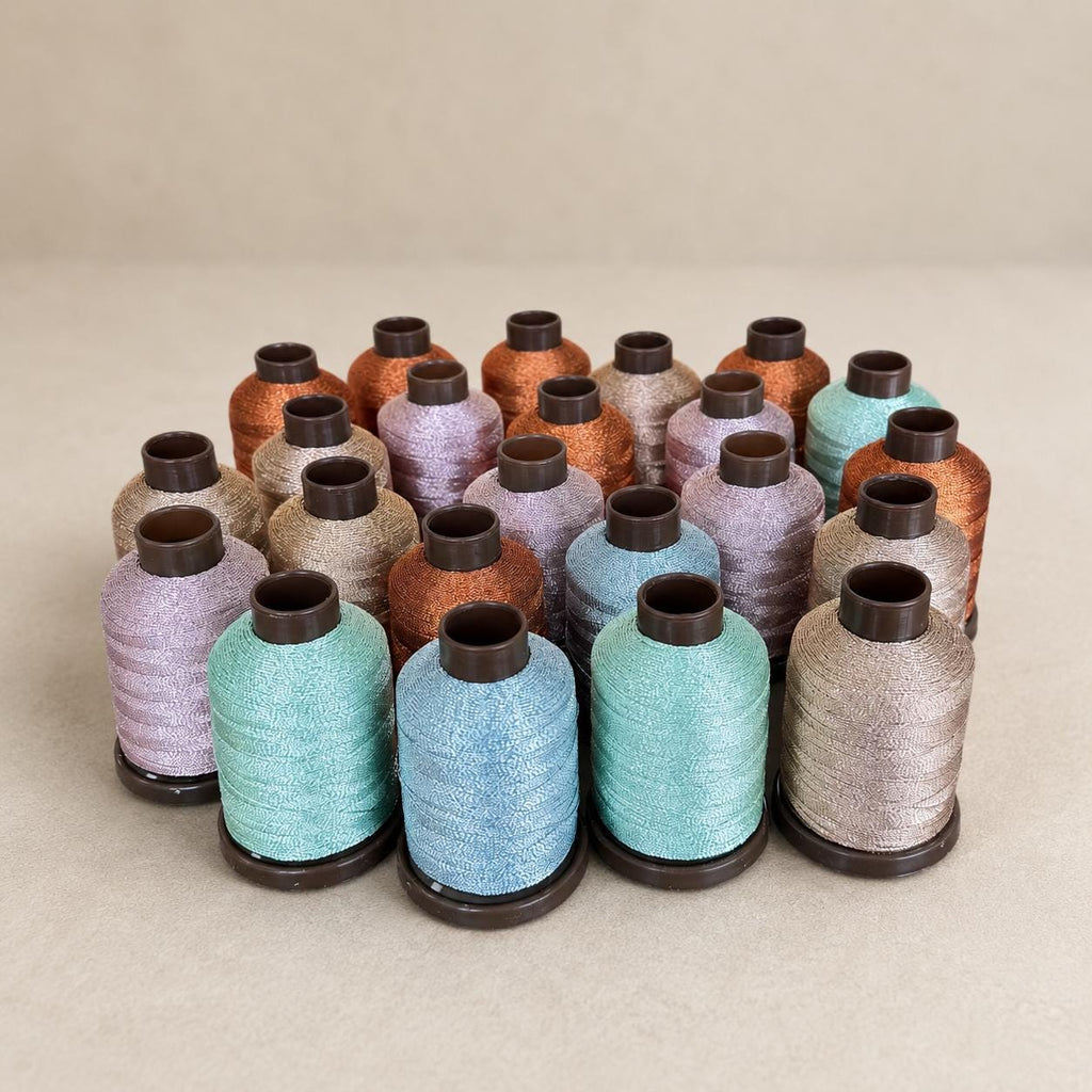 Metallic Tatting Thread, 3 Ply 0.2mm Shiny Craft Cord for Shuttle Tatting, Crochet, Lace and Jewelry Making