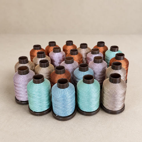 Metallic Tatting Thread, 3 Ply 0.2mm Shiny Craft Cord for Shuttle Tatting, Crochet, Lace and Jewelry Making