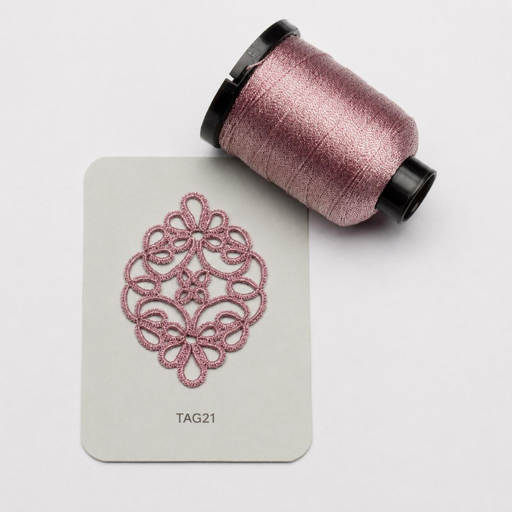 4-Ply Metallic Tatting Thread, 200m Jewelry Making Thread with Protective Finish for Shuttle Tatting and Lace
