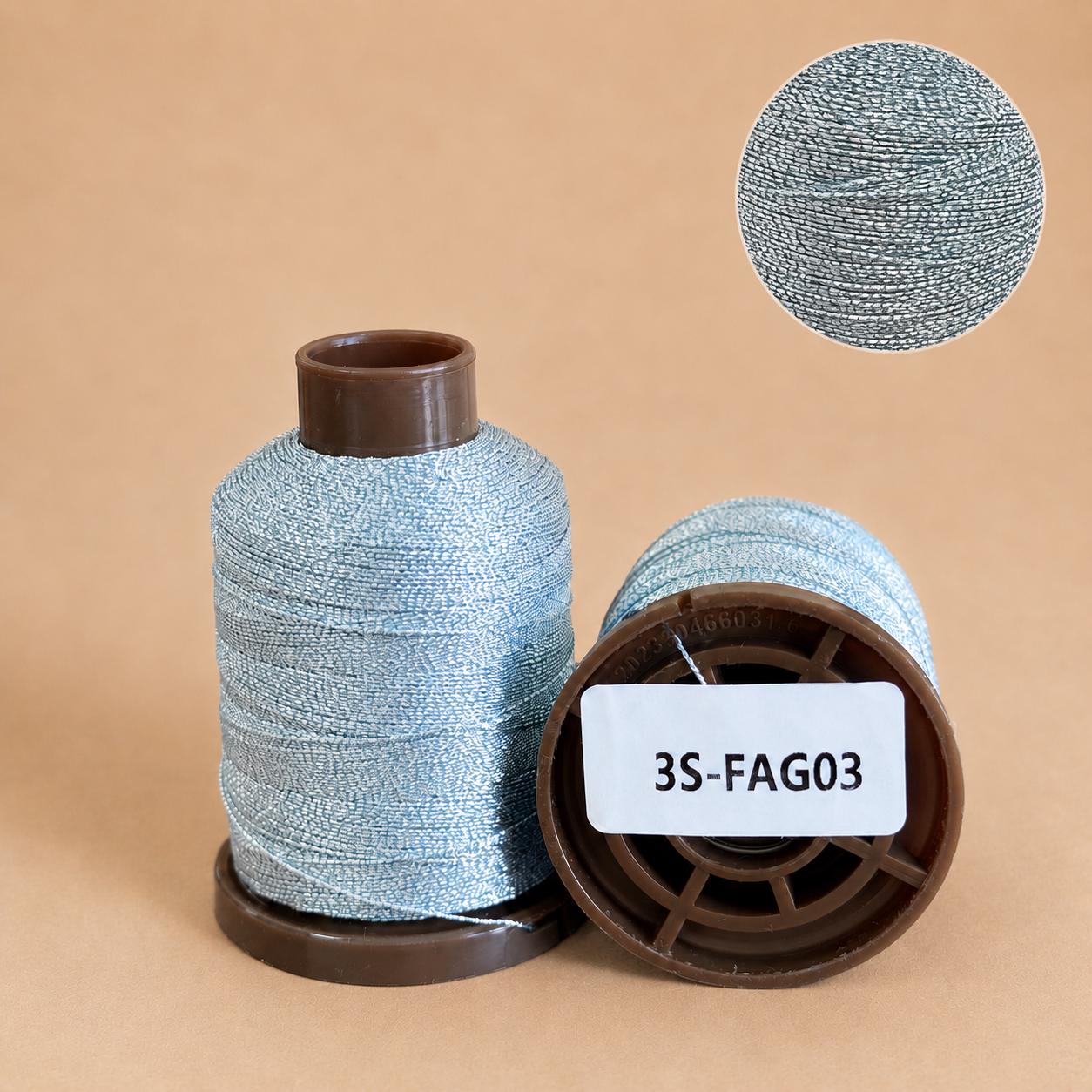 Metallic Tatting Thread, 3 Ply 0.2mm Shiny Craft Cord for Shuttle Tatting, Crochet, Lace and Jewelry Making