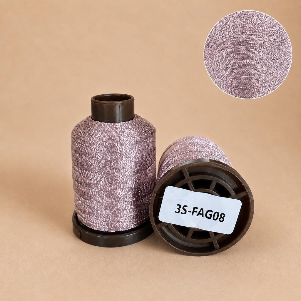 Metallic Tatting Thread, 3 Ply 0.2mm Shiny Craft Cord for Shuttle Tatting, Crochet, Lace and Jewelry Making