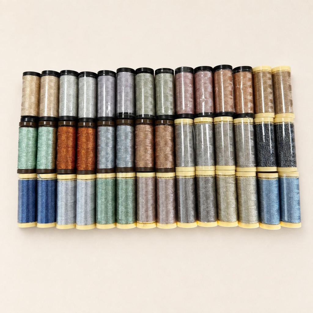 Metallic Tatting Thread Sample Spool,  Silver-Coated or Lace Blend Thread for Shuttle Tatting Jewelry