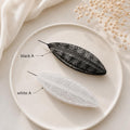 Lace Pattern Tatting Shuttle with 0.4mm Fine Hook, Clear or Black Frivolite Tool for Lace Making