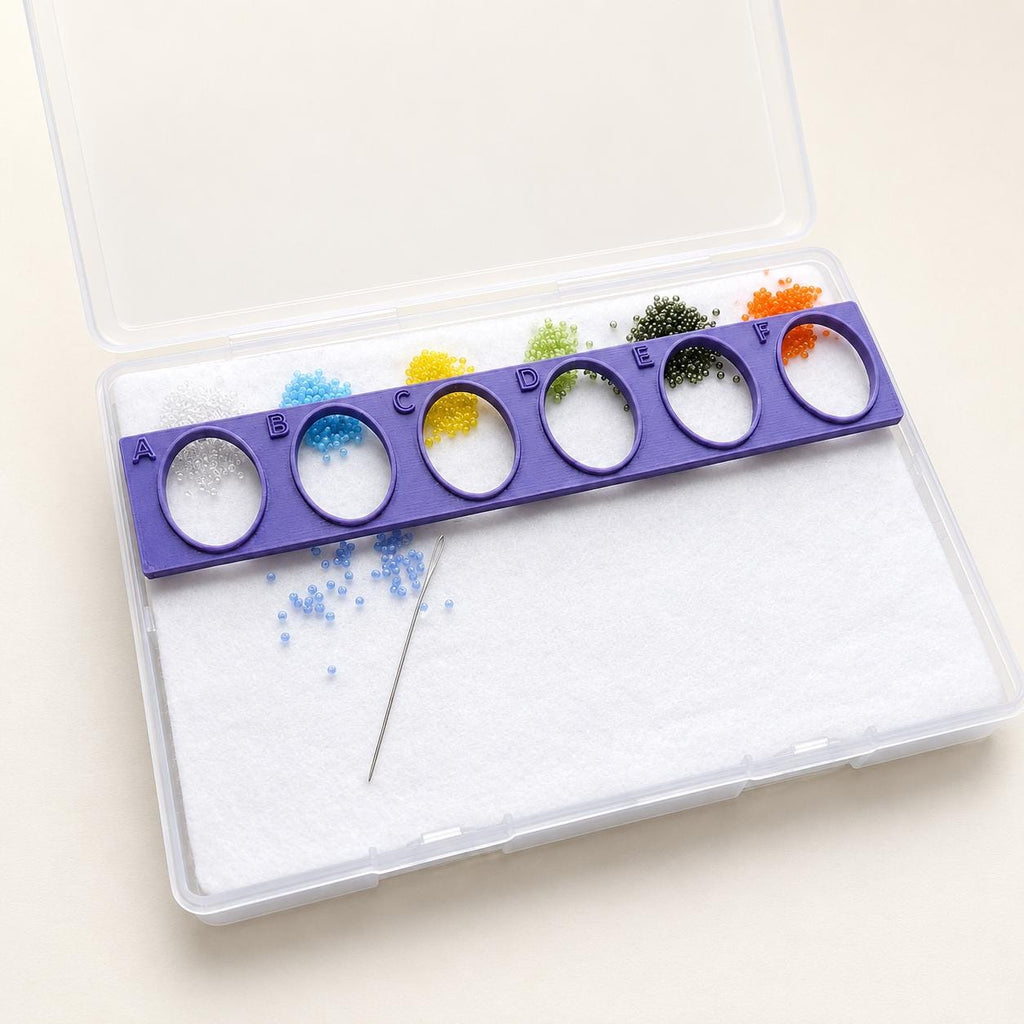Bead Storage Tray with Lid, Craft Preservation Box, Portable Beading Palette