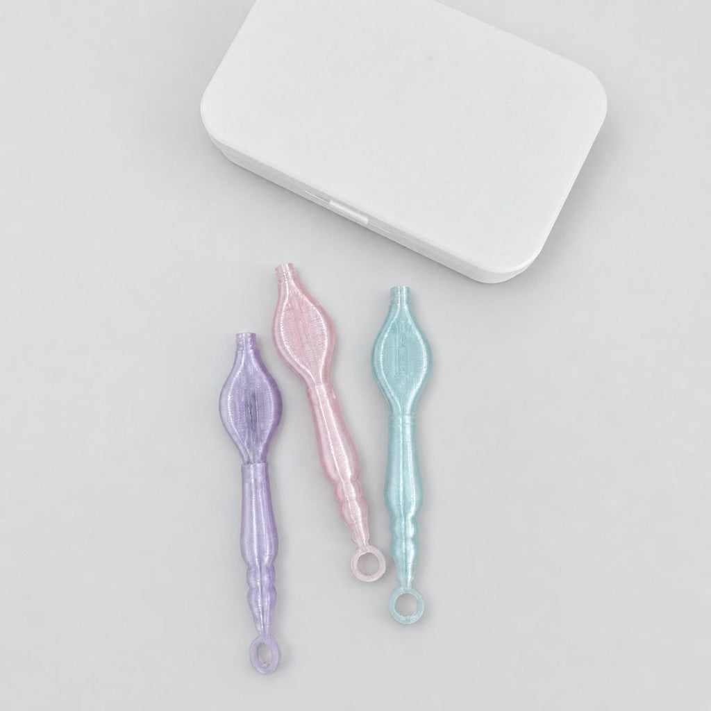 Portable Tatting Lace Hook, 3D-Printed Handle, Fine Metal Crochet Tool (0.4mm or 0.5mm)