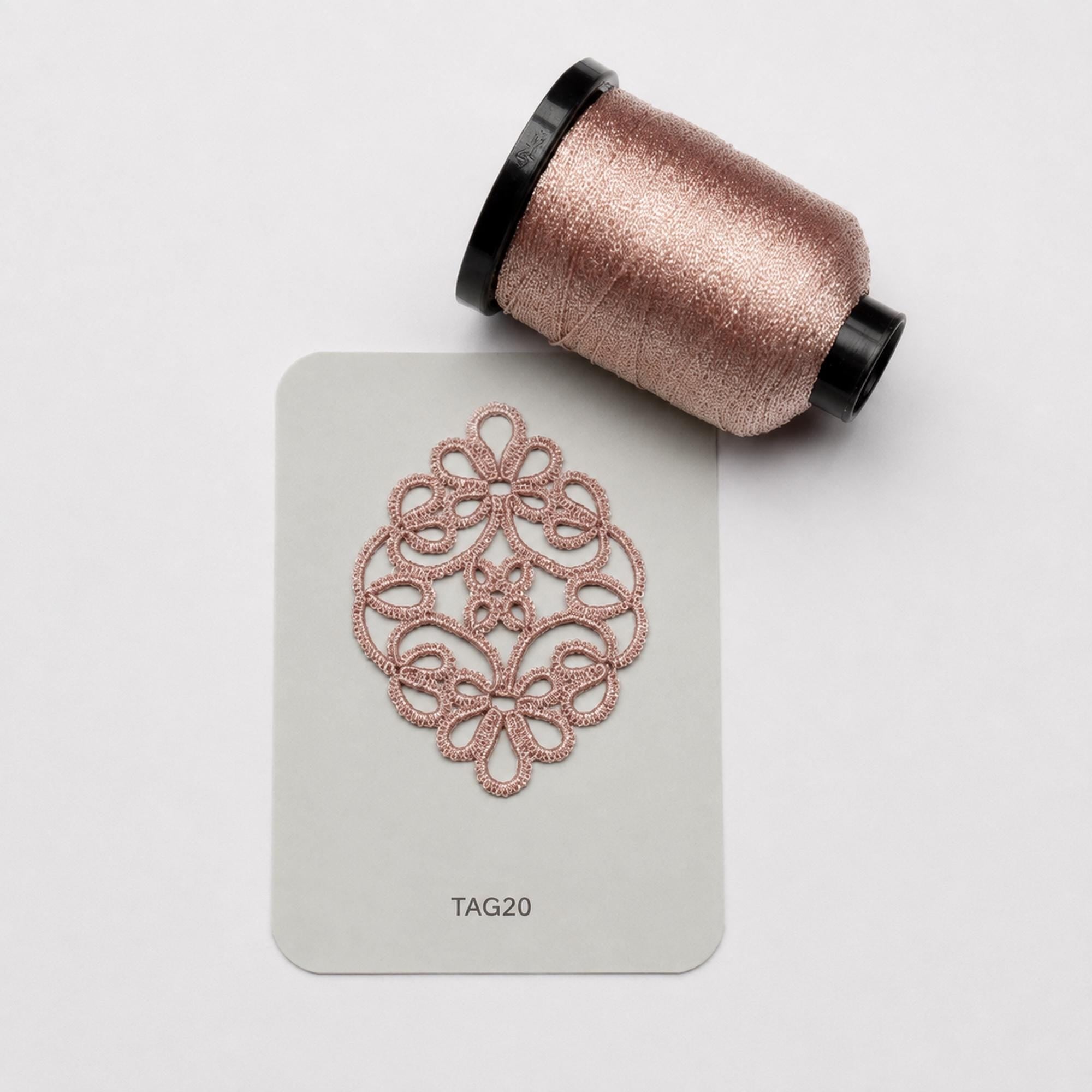 4-Ply Metallic Tatting Thread, 200m Jewelry Making Thread with Protective Finish for Shuttle Tatting and Lace