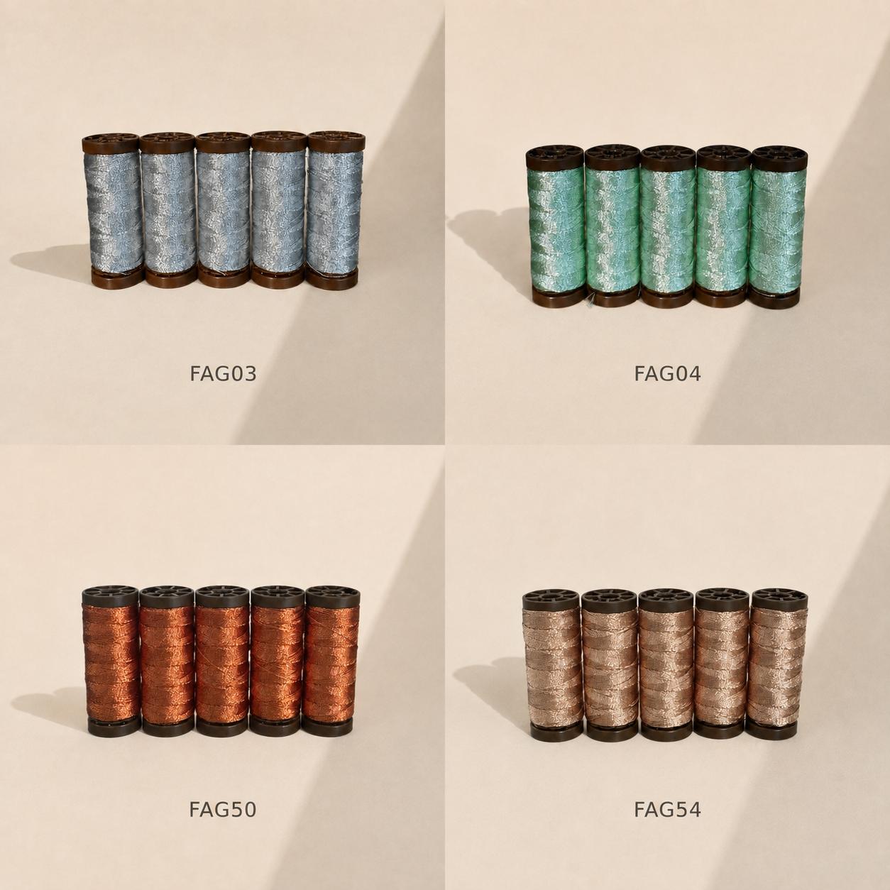 Metallic Tatting Thread Sample Spool,  Silver-Coated or Lace Blend Thread for Shuttle Tatting Jewelry