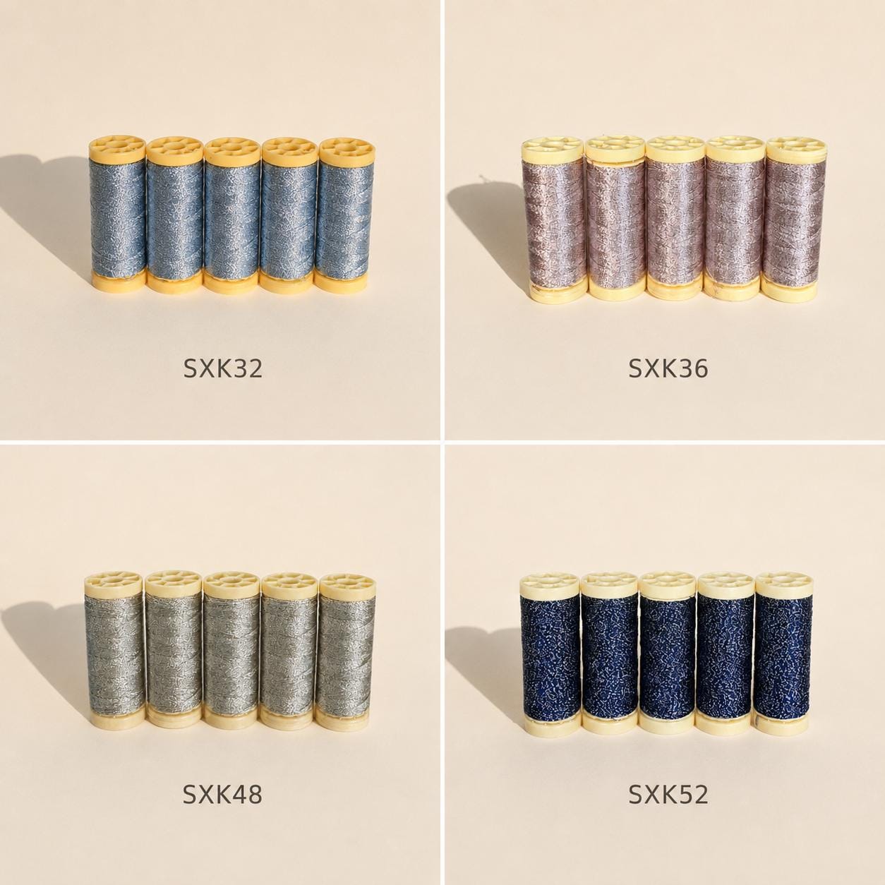 Metallic Tatting Thread Sample Spool,  Silver-Coated or Lace Blend Thread for Shuttle Tatting Jewelry