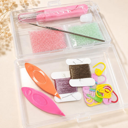 Beginner Shuttle Tatting Kit, Lace Making Starter Set with Tatting Tools