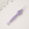 Portable Tatting Lace Hook, 3D-Printed Handle, Fine Metal Crochet Tool (0.4mm or 0.5mm)